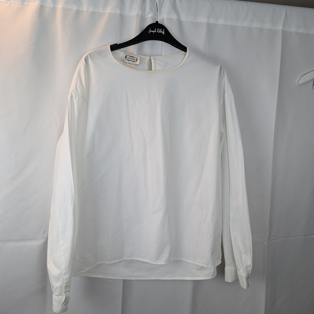 Agnona cotton blouse size 8(44) in EUC